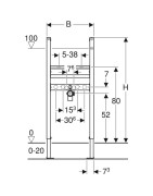 Rėmas praustuvui Geberit Duofix, mėlynas