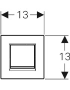 Vandens nuleidimo mygtukas Geberit Type30, chromas