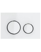 Vandens nuleidimo mygtukas Geberit Sigma21, baltas stiklas