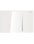 Vandens nuleidimo mygtukas Geberit Sigma70, baltas stiklas