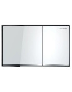 Vandens nuleidimo mygtukas Geberit Sigma60, baltas stiklas