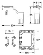 Rinkinys potinkiniam WC gaiviklio talpinimui Grohe Fresh