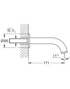 Potinkinis vonios snapas Grohe Atrio, 171 mm
