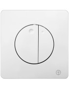 Vandens nuleidimo mygtukas Gustavsberg Duo, baltas