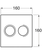 Vandens nuleidimo mygtukas Gustavsberg Triomont XS, baltas