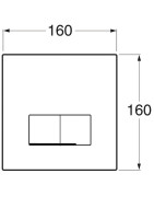 Vandens nuleidimo mygtukas Gustavsberg Triomont XS, stačiakampis