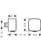 Jungtis potinkiniam dušui Hansgrohe Fixfit PuraVida