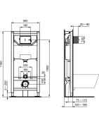 Rėmas pakabinamam unitazui Ideal Standard Prosys 120M