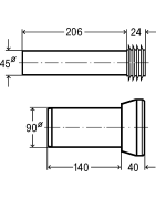 Potinkinio WC prijungimo komplektas Viega