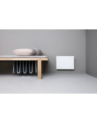 Elektrinis radiatorius Adax ECO 02 KET, balto stiklo, 250 W