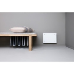 Elektrinis radiatorius Adax ECO 02 KET, balto stiklo, 250 W