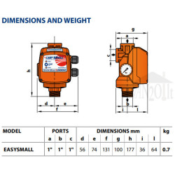 Elektroninis siurblio valdiklis Pedrollo EASY SMALL II