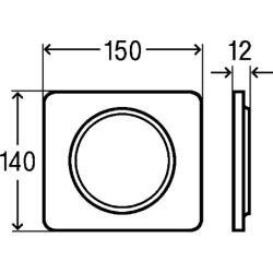 Pisuaro mygtukas Viega Visign For Style 13, baltas