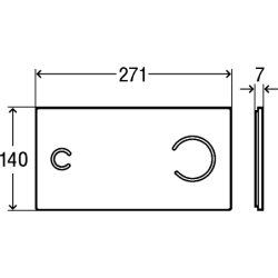 WC mygtukas Viega Visign for More 100, sensorinis, baltas