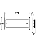 WC mygtukas Viega Visign for More 103, chromas