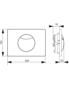 WC mygtukas Villeroy&Boch ViConnect E100, baltas