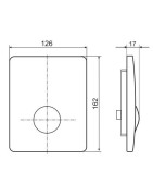Pisuaro mygtukas Villeroy&Boch ViConnect E100, baltas
