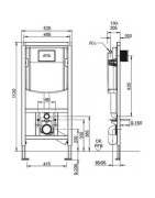 WC rėmas Villeroy&Boch ViConnect, 525x1120 mm
