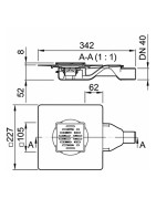 Dušo trapas Aco MG 105x105 mm, 51 mm montavimo aukštis