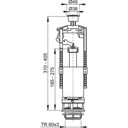 Nuleidimo mechanizmas Alca Plast A2000