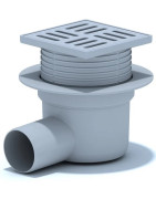 Grindų trapas Ani Plast TA5604, 100x100 mm, horizontalus