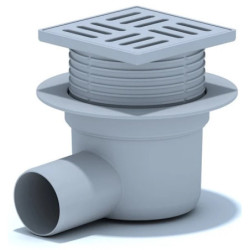 Grindų trapas Ani Plast TA5604, 100x100 mm, horizontalus