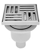 Grindų trapas Ani Plast TQ5702, 100x100 mm, vertikalus