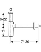 Sifonas praustuvui Geberit, Ø40 mm, savaime išsivalantis