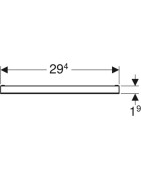 Dangtelis sieninio dušo latako Geberit plytelėms įklijuoti
