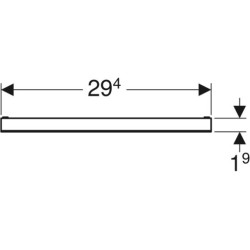 Dangtelis sieninio dušo latako Geberit plytelėms įklijuoti