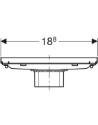 Grotelės įklijuojamai plytelei Geberit Cleanline