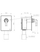 Potinkinis sifonas skalbimo mašinai/indaplovei HL4000.1