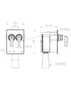 Potinkinis sifonas skalbimo mašinai/indaplovei HL4000.2