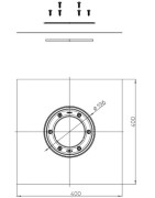 Hidroizoliacinis komplektas HL83.M, su nerūdijančio plieno žiedu
