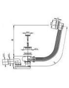 Sifonas dušo padėklui Roth Viki Lux Click-Clack, 50 mm