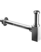 Sifonas praustuvui Slovarm, DN32, chromuotas, kampuotas