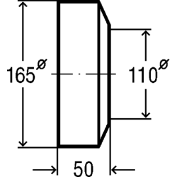 Apdaila Viega WC alkūnei, 110x165x50 mm