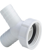 Plautuvės sifono dviguba atšaka Viega, 45°