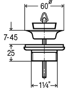 Išleidimo ventilis Viega, nerūdijančio plieno, universalus