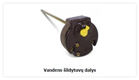 Vandens šildytuvų dalys