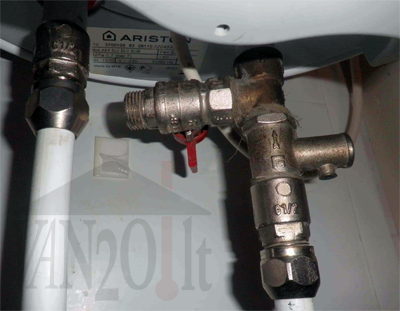 Vandens šildytuvo teisingas pajungimas